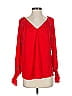 Vince Camuto 100% Polyester Red Long Sleeve Blouse Size S - photo 1