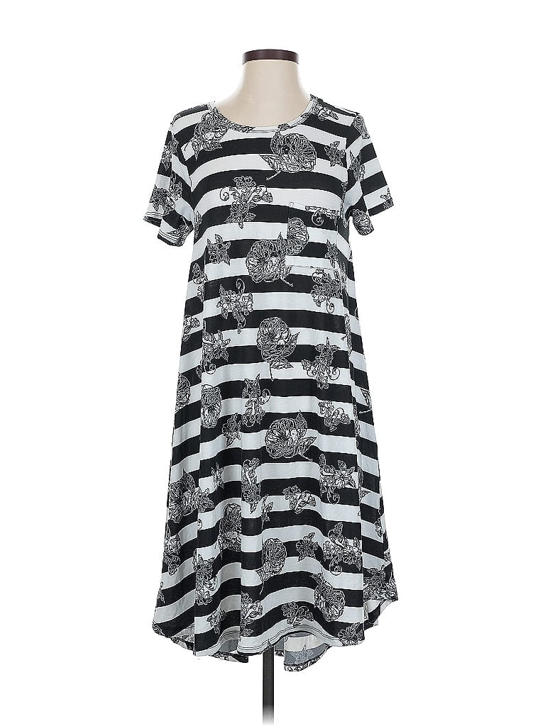 Pre-owned Lularoe Casual Dress In Silver