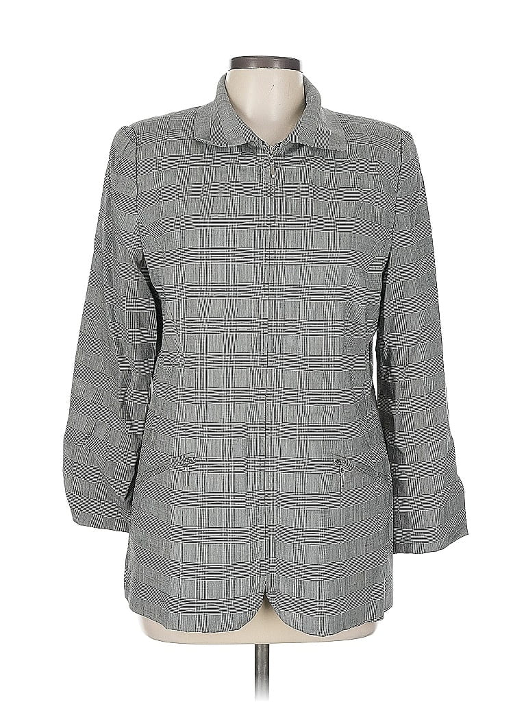 Pre-owned Assorted Brands Blazer Jacket In Gray