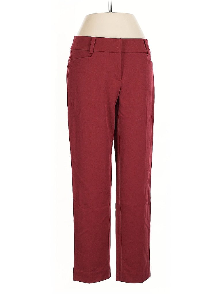 Pre-owned 7th Avenue Design Studio New York & Company Casual Pants In Burgundy