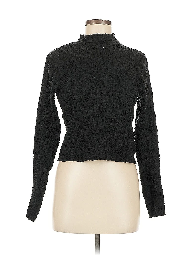 Pre-owned A New Day Long Sleeve Top Black Turtleneck Tops