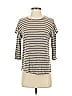 Left Coast by Dolan Stripes Gray 3/4 Sleeve T-Shirt Size S - photo 1