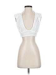 White Fox Sleeveless Blouse