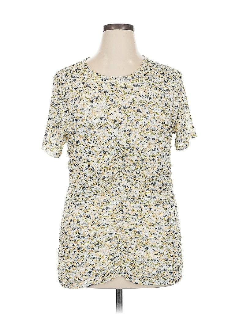 Pre-owned Torrid Short Sleeve Blouse In Yellow