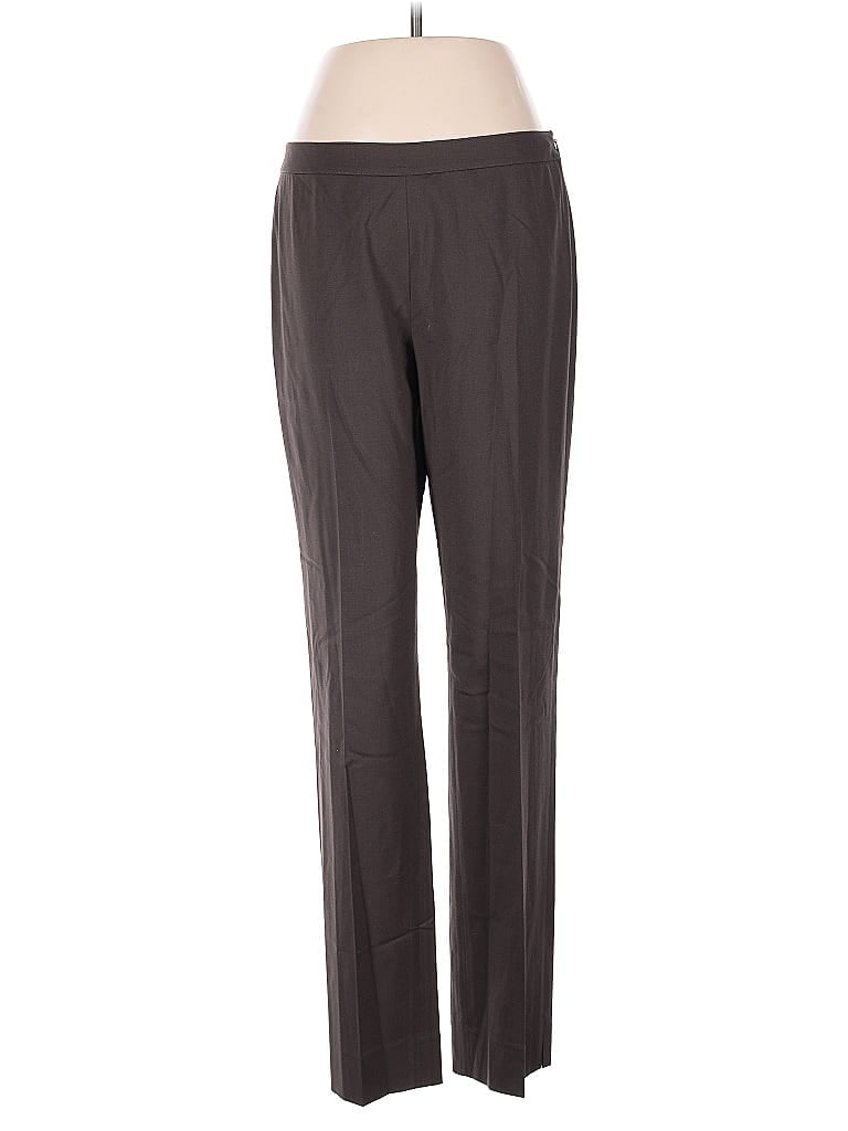 Pre-owned Lafayette 148 Wool Pants In Gray