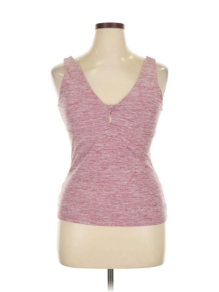 Pre-owned Sincerely Jules Tank Top Pink Plunge Neckline Tops