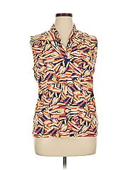 Anne Klein Sleeveless Button Down Shirt