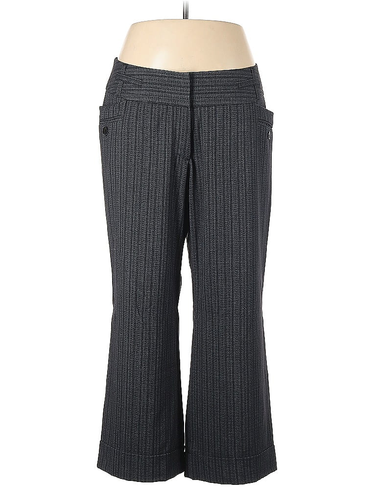 Pre-owned Lane Bryant Dress Pants In Gray