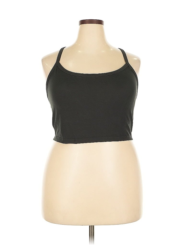 Pre-owned Offline By Aerie Tank Top Black Halter Neckline Tops