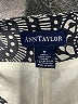 Ann Taylor 100% Silk Paisley Gray Black Silk Pants Size 8 - photo 6