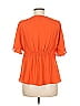HD in Paris 100% Polyester Orange Short Sleeve Blouse Size 6 - photo 2