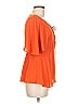 HD in Paris 100% Polyester Orange Short Sleeve Blouse Size 6 - photo 4