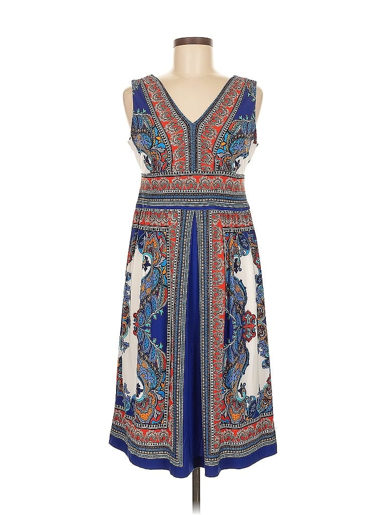 Pre-owned Dressbarn Casual Dress In Blue