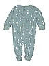 Gerber Print Teal Long Sleeve Onesie Size 6-9 mo - photo 2