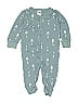 Gerber Print Teal Long Sleeve Onesie Size 6-9 mo - photo 1