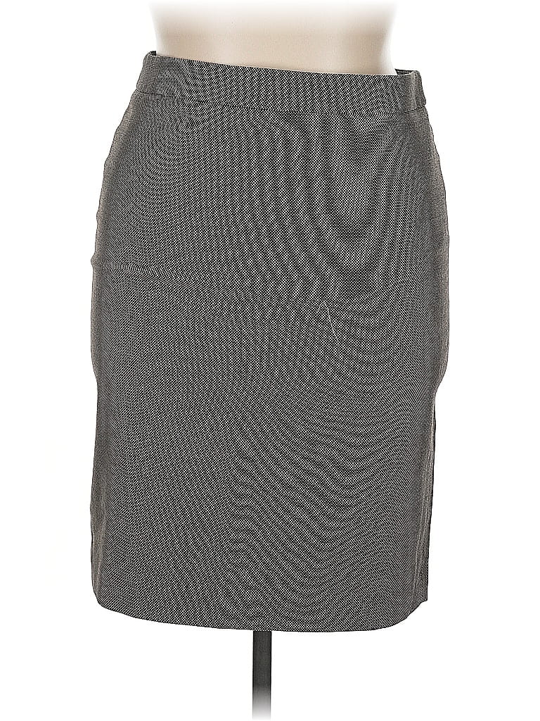 Pre-owned Ann Taylor Formal Skirt In Gray