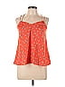 Unbranded 100% Polyester Orange Sleeveless Blouse Size L - photo 1
