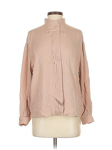 Giorgio Armani Long Sleeve Silk Top (view 1)