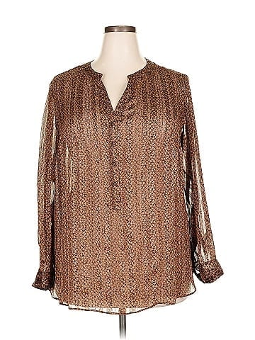 Roz & Ali Long Sleeve Blouse (view 1)