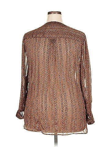 Roz & Ali Long Sleeve Blouse (view 2)
