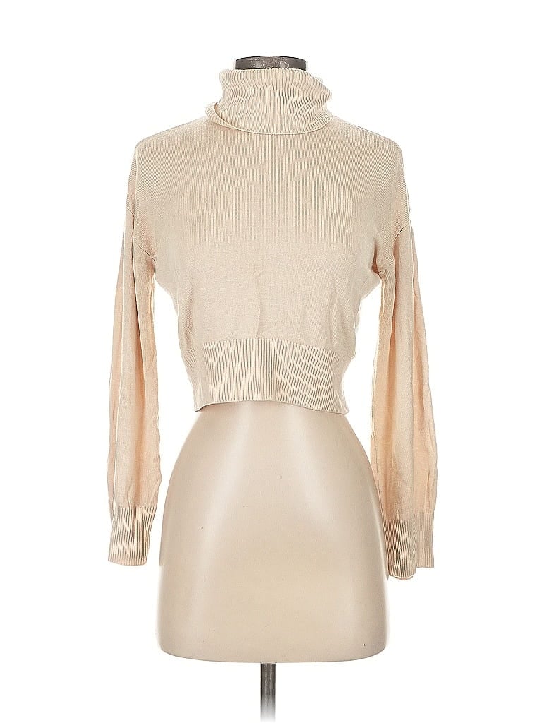 Pre-owned Assorted Brands Turtleneck Sweater In Brown