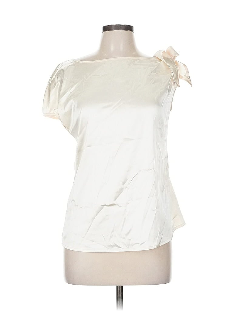 Pre-owned Assorted Brands Short Sleeve Blouse In White