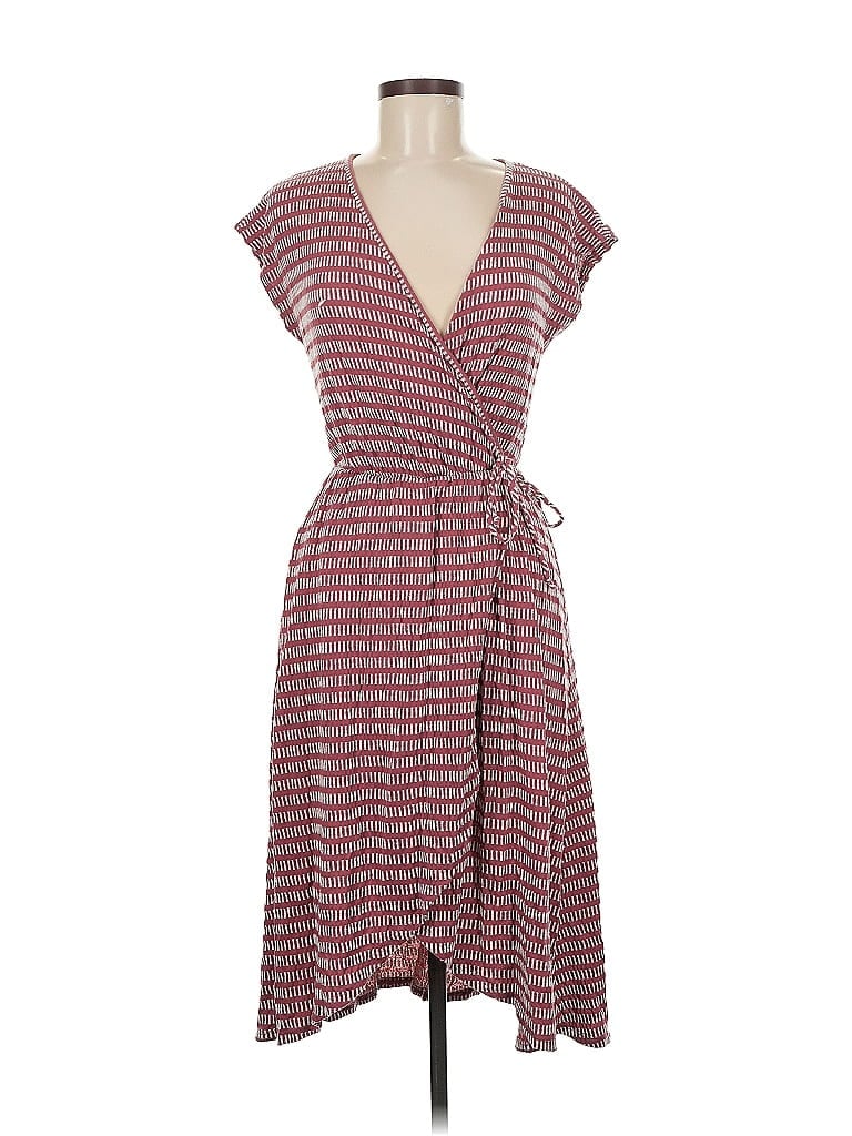 Pre-owned Caution To The Wind Casual Dress In Burgundy