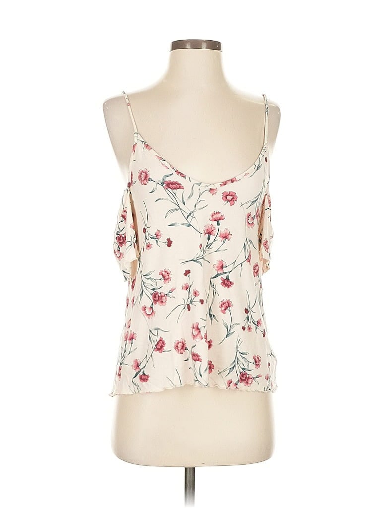 AMERICAN EAGLE OUTFITTERS Pre-owned Tank Top Ivory Strapless Neckline Tops In White