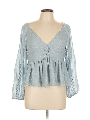 American Eagle Outfitters 3/4 Sleeve Blouse (view 1)