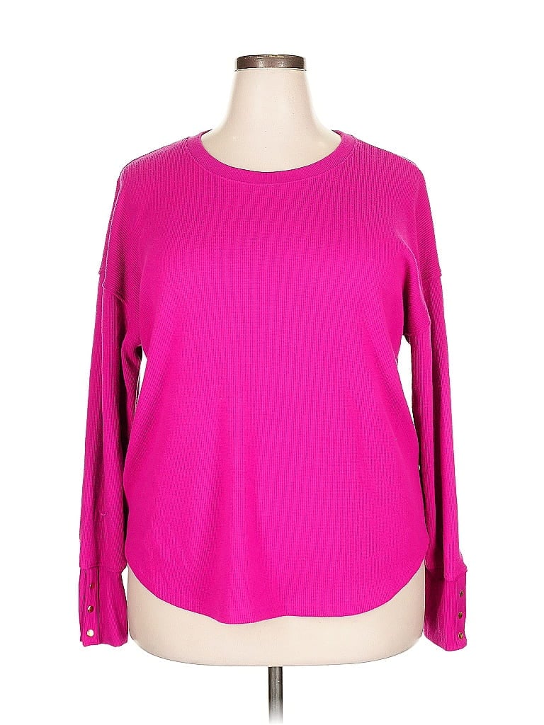Pre-owned Sonoma Life + Style Pullover Sweater In Pink