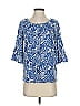 MICHAEL Michael Kors Blue 3/4 Sleeve Blouse Size XS - photo 1