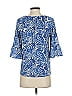 MICHAEL Michael Kors Blue 3/4 Sleeve Blouse Size XS - photo 2