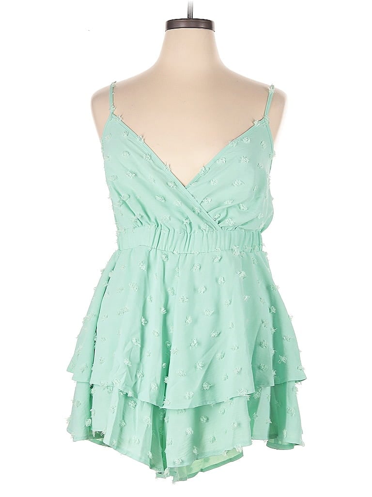Pre-owned Shein Curve Cocktail Dress In Green