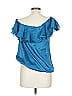 Pepper Blue Sleeveless Blouse Size L - photo 2