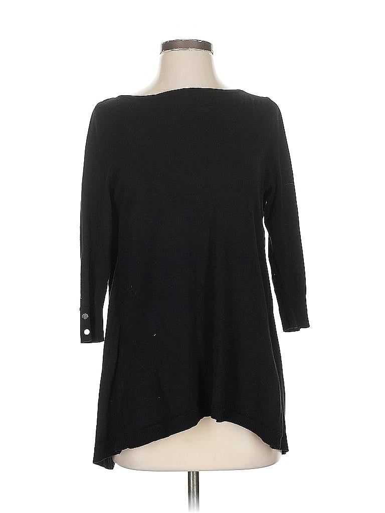 Pre-owned White House Black Market Pullover Sweater In Black