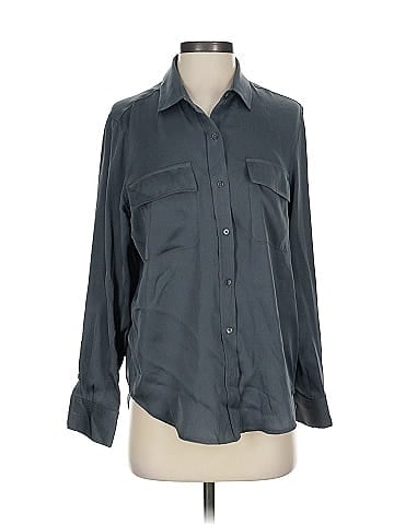 Quince Long Sleeve Silk Top (view 1)