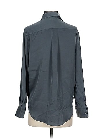 Quince Long Sleeve Silk Top (view 2)