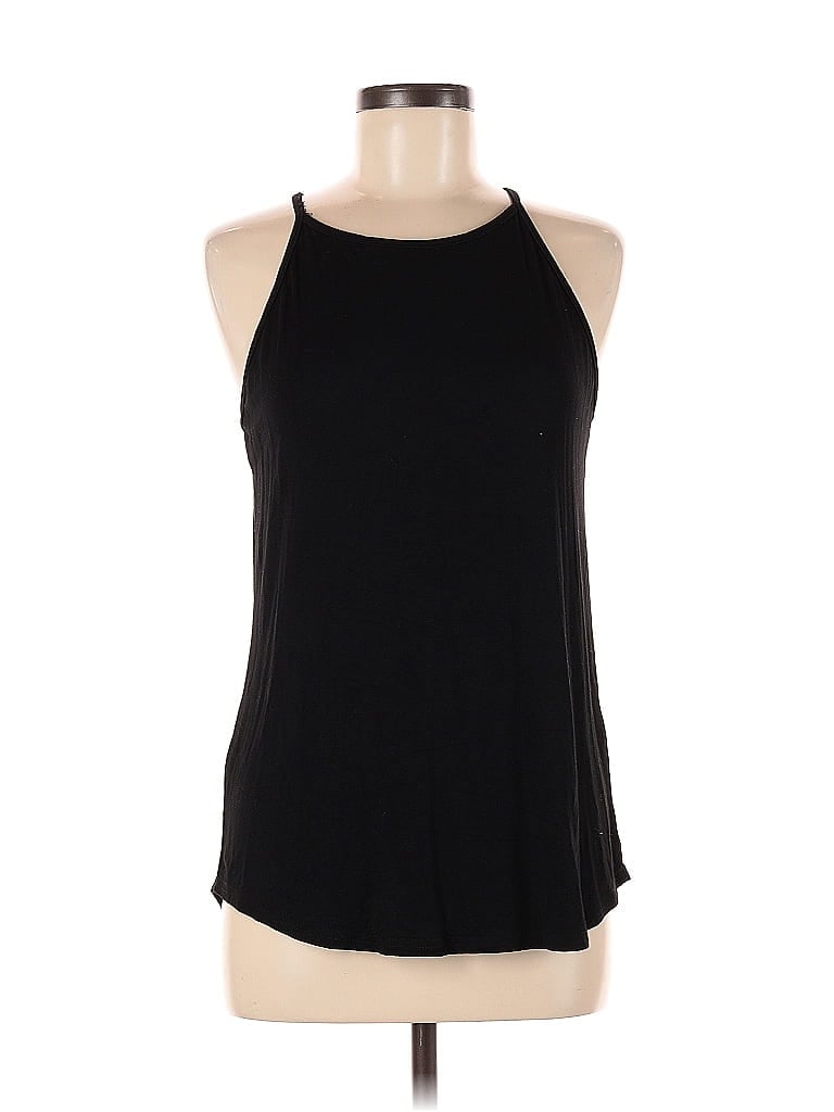 Pre-owned Loukeith Tank Top Black Halter Neckline Tops
