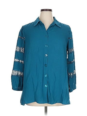 John Mark 3/4 Sleeve Button-Down Shirt (view 1)
