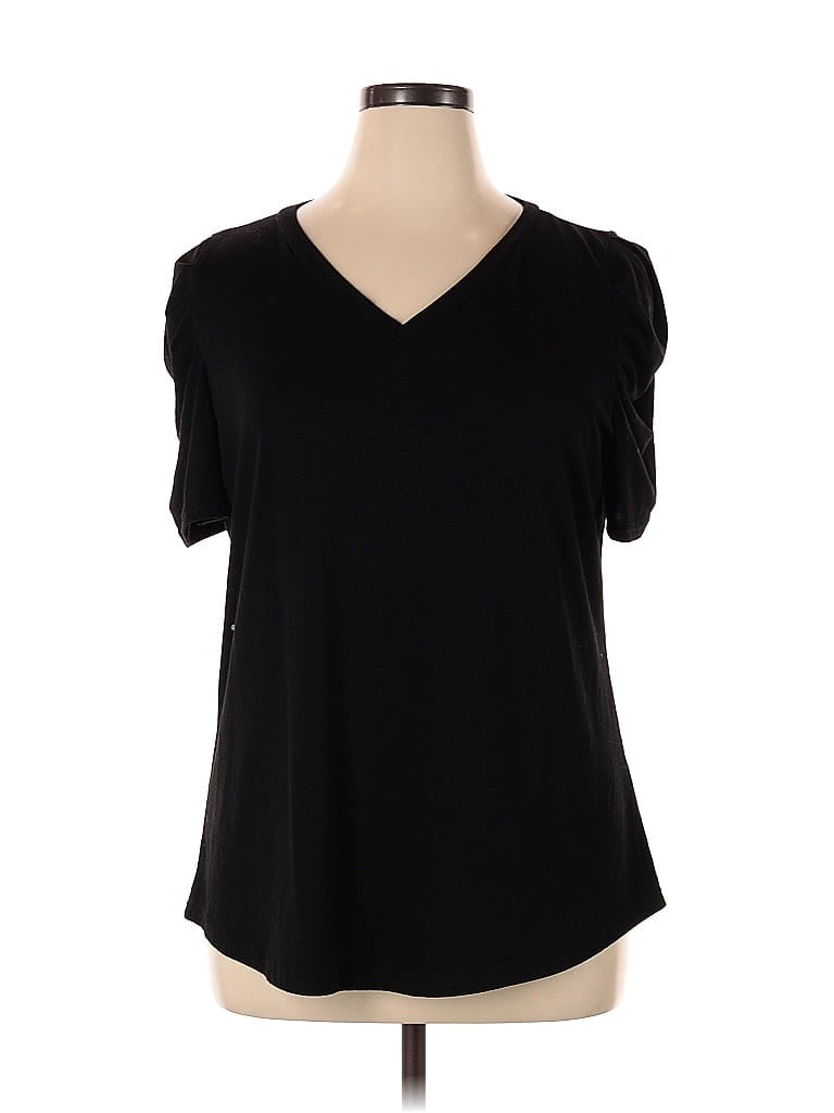 Pre-owned Unbranded Short Sleeve T-shirt In Black