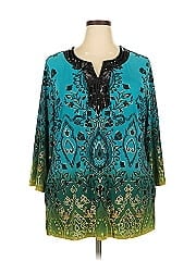 Jm Collection 3/4 Sleeve Blouse