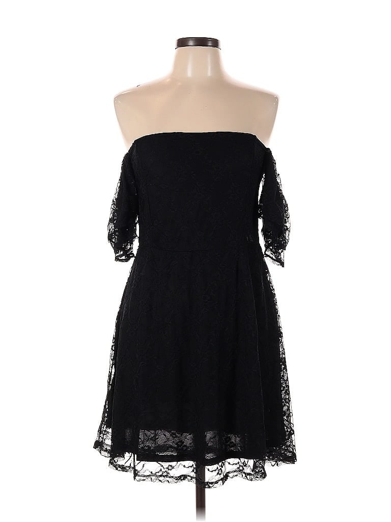Pre-owned Divided By H&m Cocktail Dress In Black