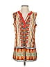 Roz & Ali Orange Sleeveless Blouse Size S - photo 1