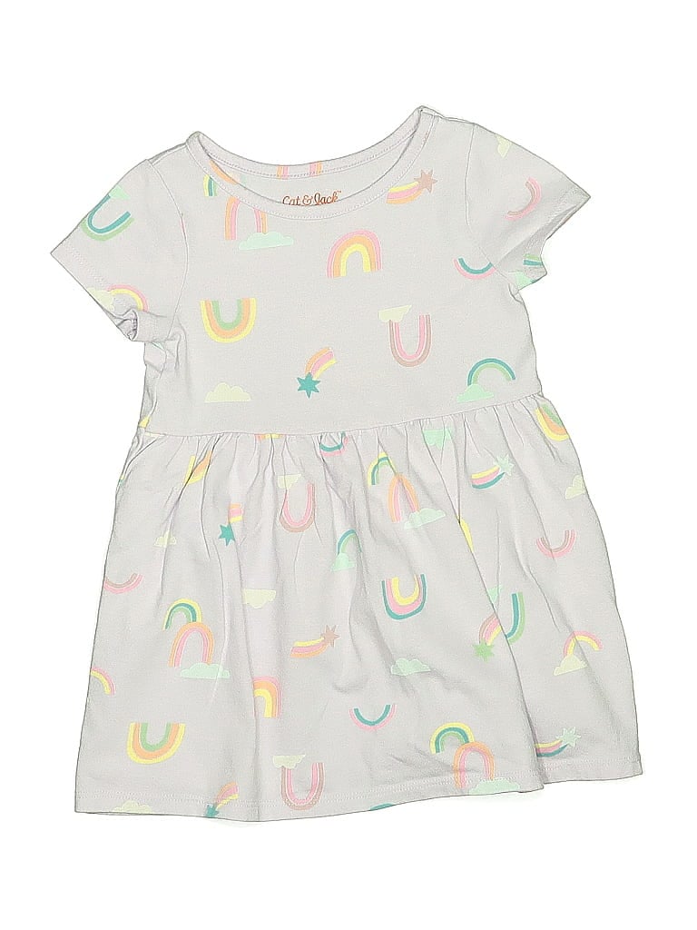 Pre-owned Cat & Jack Kids' Dress In White