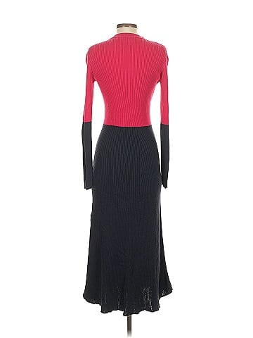 Cedric Charlier Long Sleeve Colorblock Knit Dress (view 2)