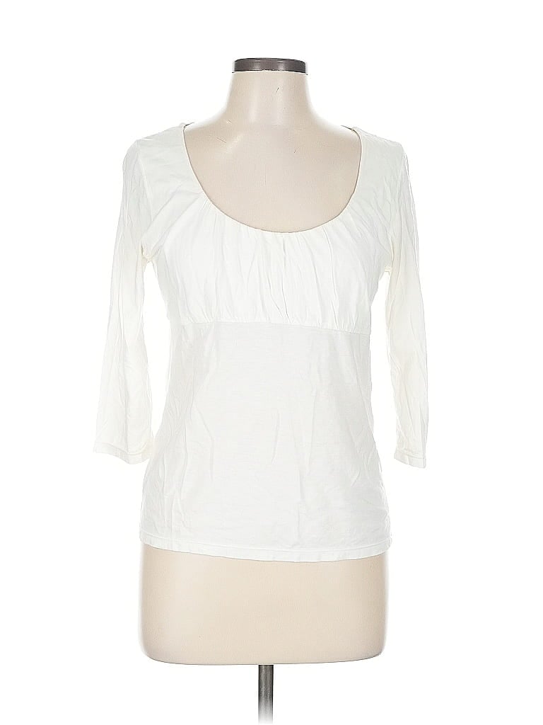 ANN TAYLOR Pre-owned 3/4 Sleeve T-shirt In White