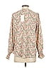 HOTOUCH 100% Polyester Floral Ivory Long Sleeve Blouse Size S - photo 2
