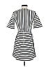 Topshop Stripes White Casual Dress Size 4 - photo 2