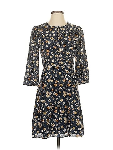 Madewell Floral Ruched Retro Dress (view 1)