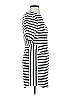 Topshop Stripes White Casual Dress Size 4 - photo 4